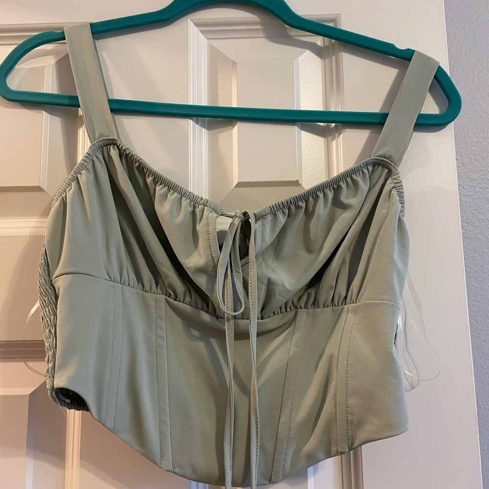 Green Corset Top